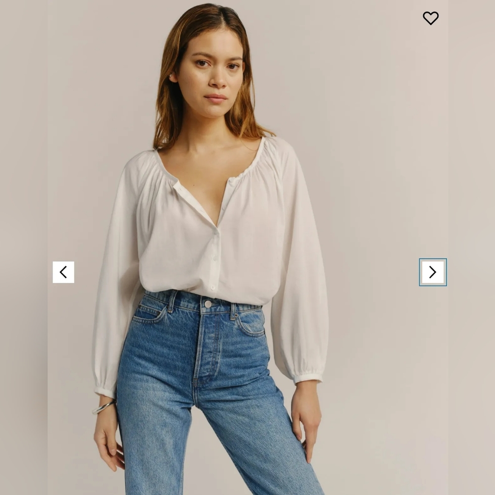 Reformation Henry blouse size XS